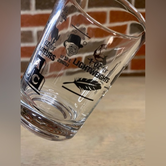 Libbey Glass 4 oz Shot Measuring ABC Letters Building Blocks Funny Bartender - Picture 11 of 11